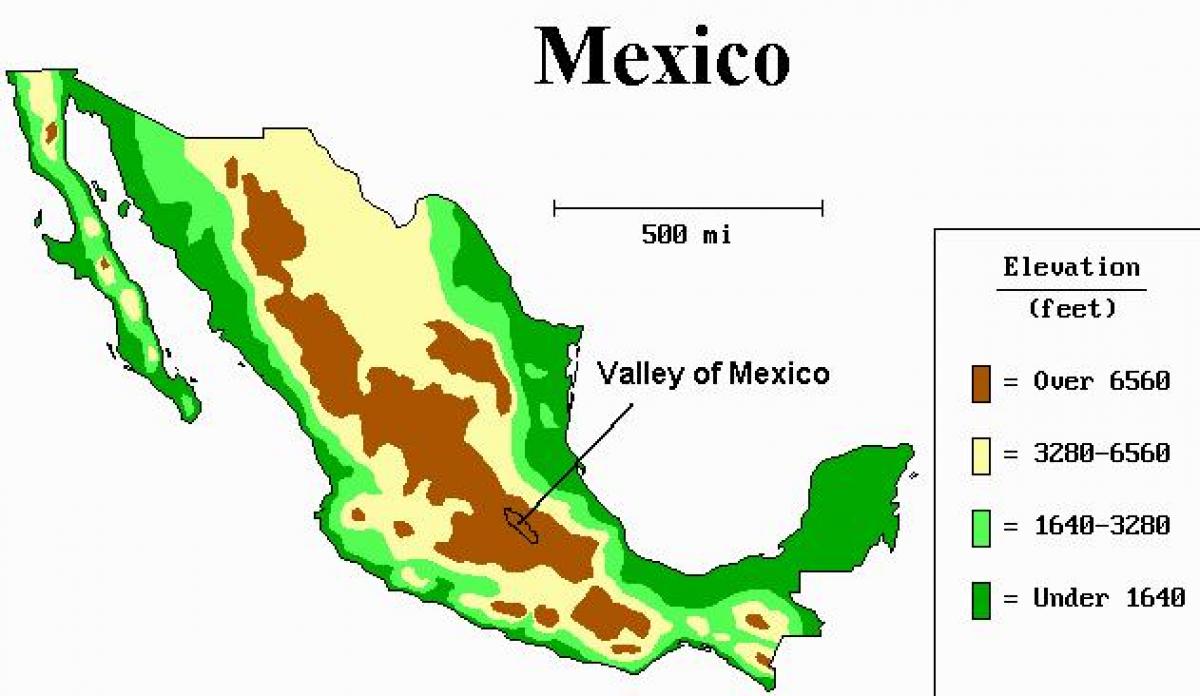 ramani ya bonde la Mexico