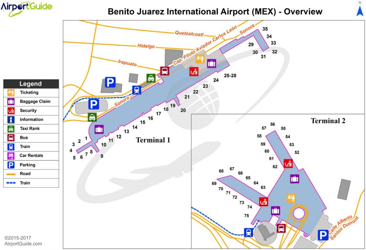 Mexico City airport lango ramani