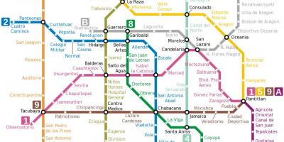 Mexico df metro ramani